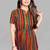 Multicolor printed viscose rayon long-dresses