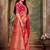 Peach woven banarasi saree with blouse