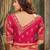 Peach woven banarasi saree with blouse