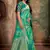 Green woven banarasi saree with blouse