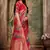 Red woven banarasi saree with blouse