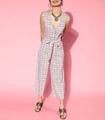 Pink printed polyester indowestern