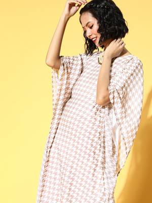 Pink printed georgette kurtas-and-kurtis 4