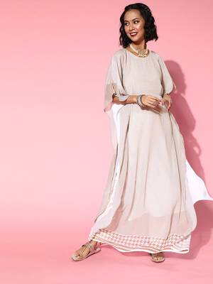 Pink printed georgette kurtas-and-kurtis 1