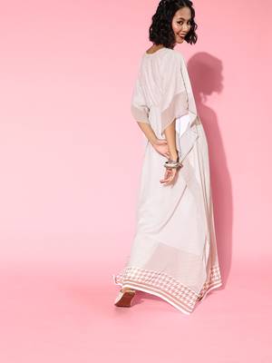 Pink printed georgette kurtas-and-kurtis 3