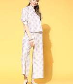 Pink printed art silk kurta sets