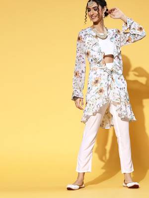 Multicolor printed georgette kurta sets 1