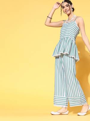 Blue printed rayon kurta sets 2