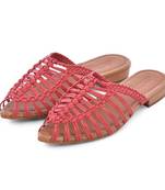 Woven Pink HALF Flats