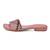 Multi Woven Pink Flats