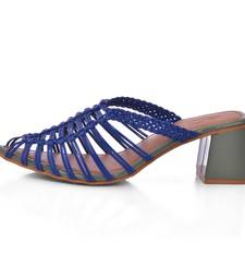 Woven Electric Blue 2.5 INCH Heels