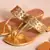 Woven Gold Kolapuri Flats