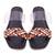 Multi Woven Black Flats