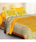 Premium Cotton Flat Bedsheet Rajasthani Jaipuri Traditional Queen Size Double Bed Sheet With 2 Pillow Covers