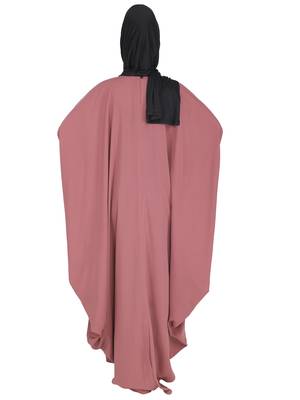 Latest Grey Jersy Sleeve Trendy Kaftan Style Abaya 4