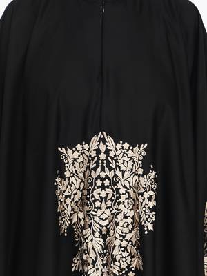 Elegant Black Kaftan Style Abaya 5