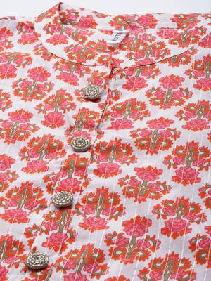 Pink printed cotton ethnic-kurtis 4