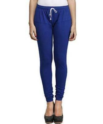Blue Rubi Churidar Leggings For Women's  Cotton Lycra Leging for Girl women Leggings Girls Leggings Legging 1