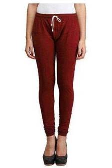 Maroon  Rubi Churidar Leggings For Women's  Cotton Lycra Leging for Girl women Leggings Girls Leggings Legging