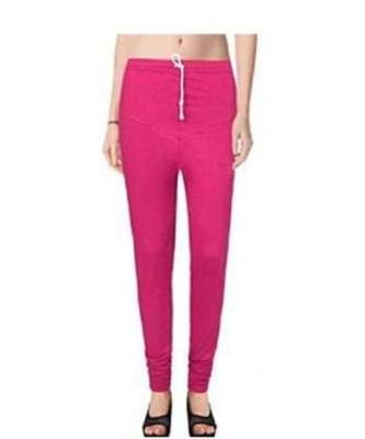 Pink  Rubi Churidar Leggings For Women's  Cotton Lycra Leging for Girl women Leggings Girls Leggings Legging 1