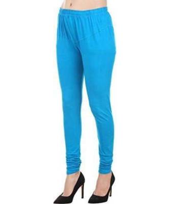 Sky Blue Rubi Churidar Leggings For Women's  Cotton Lycra Leging for Girl women Leggings Girls Leggings Legging 1