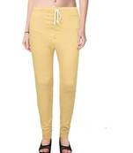 Beige Rubi Churidar Leggings For Women's  Cotton Lycra Leging for Girl women Leggings Girls Leggings Legging