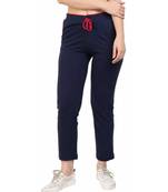 women Navy Blue Cotton Lower Pant Track Pant Sports Lower Jogger Track Pant for women Track pent for Gorls