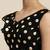 Janasya Black printed georgette saree with blouse