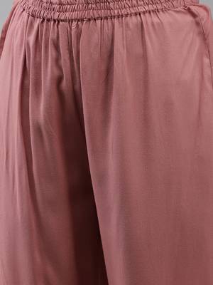 Pink embroidered rayon ethnic-kurtis 5