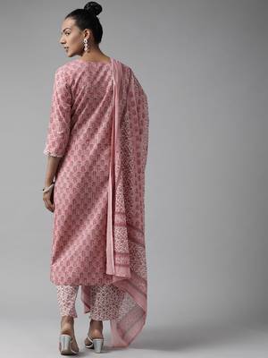 Purple printed cotton ethnic-kurtis 3