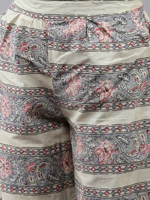 Cream printed cotton ethnic-kurtis 5