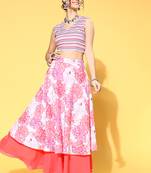 Multicolor printed crepe kurta sets