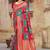 Pink woven banarasi saree with blouse