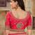 Pink woven banarasi saree with blouse
