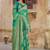 Green woven banarasi saree with blouse