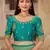 Green woven banarasi saree with blouse
