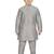 Silver Silk Printed Kurta And Pyjama