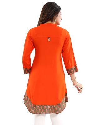Rayon Designer Embroidery Tunic for Girls and Women 2