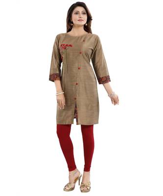 Dressy Designer Cheeku Raw Silk Embroidered Short Tunic 4