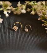 COMBO Dainty Shimmering nose stud or nosepin or nose ring with american diamond