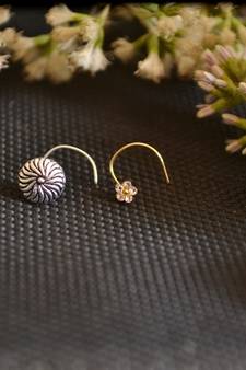 COMBO Dainty Shimmering nose stud or nosepin or nose ring with american diamond