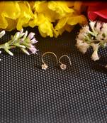 COMBO Dainty Shimmering nose stud or nosepin or nose ring with american diamond