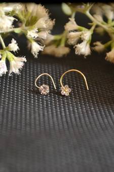 COMBO Dainty Shimmering nose stud or nosepin or nose ring with american diamond