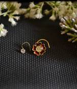 COMBO Dainty Shimmering nose stud or nosepin or nose ring with american diamond