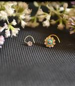 COMBO Dainty Shimmering nose stud or nosepin or nose ring with american diamond