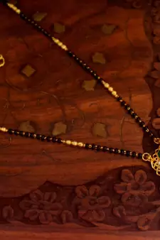 Twinkling Gold Diamond Designer mangalsutra