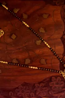 Twinkling Gold Diamond Designer mangalsutra