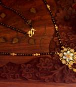 Twinkling Gold Diamond Designer mangalsutra