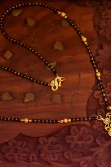 Twinkling Gold Diamond Designer mangalsutra