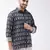 Black plain cotton men shirt & mundu